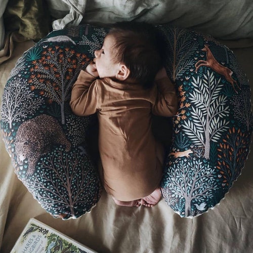 Nursing Pillow Cover Autumn Animals Bear Deer Fox Autumn Etsy