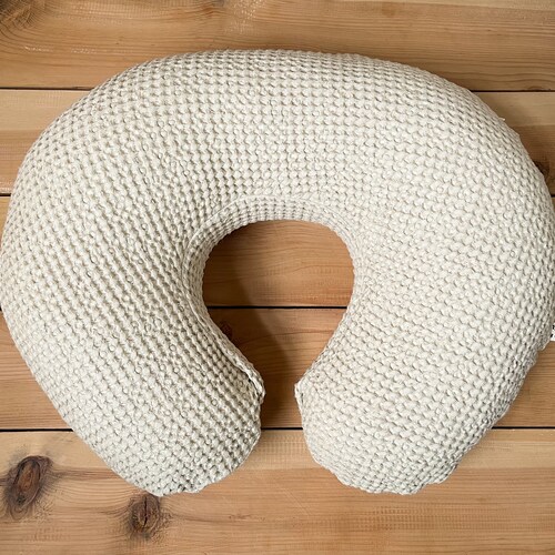 Nursing Pillow Cover Natural Waffle Linen Waffle Linen Etsy
