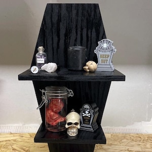 Curio Coffin Shelf