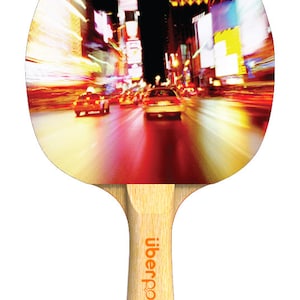 Designer Nyc Nights Ping Pong Paddle Table Tennis Custom