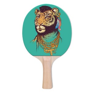 Designer Tiger T Ping Pong Paddle Table Tennis Custom