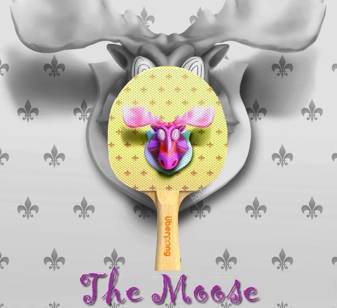 Designer the Moose Ping Pong Paddle Table Tennis Custom - Etsy