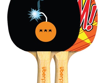 Designer Fizzboom Ping Pong Paddle Table Tennis Custom
