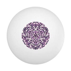 Purple Kaleidoscope Ping Pong Ball Table Tennis (Pack of 10)