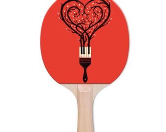 Designer Heart Stroke Ping Pong Paddle Tafeltennis Custom