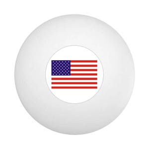 Us Flag Ping Pong Ball Table Tennis (Pack of 10)