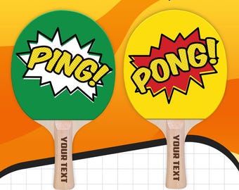 Designer Ping! Pong! Paddle Table Tennis Custom