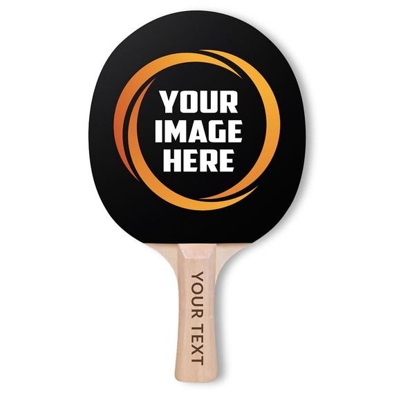 Custom Ping Pong Paddle with Photo, Personalized Table Tennis Racket, Engraved Handle, Unique Gift for Kids, Family Gift, Corporate Gift