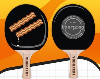 Designer Bacon Ping Pong Paddle Table Tennis Custom