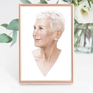 Custom Portrait from Photo Watercolor | Custom Portrait Watercolor Painting from Photo, Family Portrait Commission, Friend Gift, Mom Gift