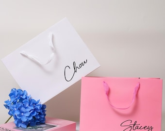 personalized luxury gift bags for bridesmaids groomsmen bachelorette parties bridal party gifts thank you baby bridal shower