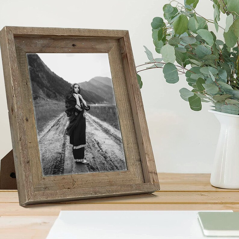 Reclaimed Wood Photo Frame Farmhouse Wall Decor Rustic Wood Etsy