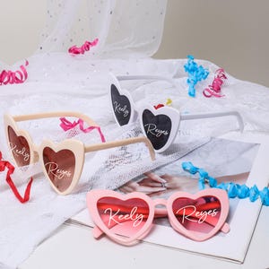 Heart Sunglasses Babe & Bride Sunglasses Bachelorette Party Sunglasses Beach Bachelorette Party Favors Bridal Shower Favors Bridesmaid Gift