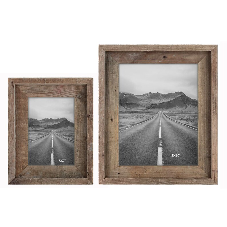 Reclaimed Wood Photo Frame Farmhouse Wall Decor Rustic Wood Etsy
