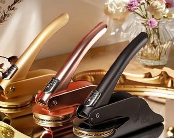 CUSTOM EMBOSSER / Initials Embosser / library embosser / From the Library of / Cat Lover Gifts/Book Lover Gifts / Wedding Embosser