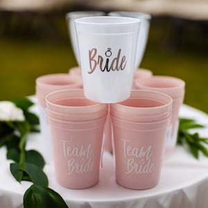 Team Bride Cup, Bridal Party Cup, Reusable Cup, Hen Party, Bachelorette party, Bridal Cup, Cold Cup, Bridesmaid Proposal