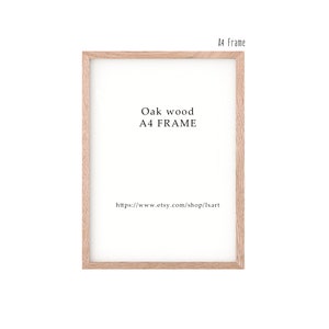 Hard Wood natural  Oak Photo Frame desktop frame  10x15  13X18cm 8x10 8.5x11 11x14 inch wall frame A6 A5 A4 A3 A2 Made to measurement