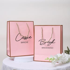 gift bag for wedding, wedding gift bags, luxury personalized gift bag, bridesmaids gift bags, groomsmen gift bags, bridal shower gift bag
