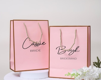 gift bag for wedding, wedding gift bags, luxury personalized gift bag, bridesmaids gift bags, groomsmen gift bags, bridal shower gift bag