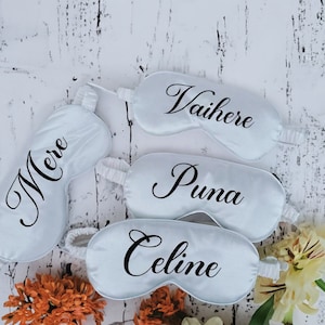 Máscara de olhos personalizada | Máscara de dormir personalizada | Máscara de olhos de cetim personalizada | Presente para despedida de solteira | Presente para proposta de madrinha | Presente para madrinha