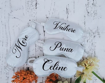 Aangepast oogmasker | Gepersonaliseerde slaapmasker | Op maat gemaakt satijnen oogmasker | Cadeau vrijgezellenfeest | Cadeau voorstel bruidsmeisje | Cadeau bruidsmeisje