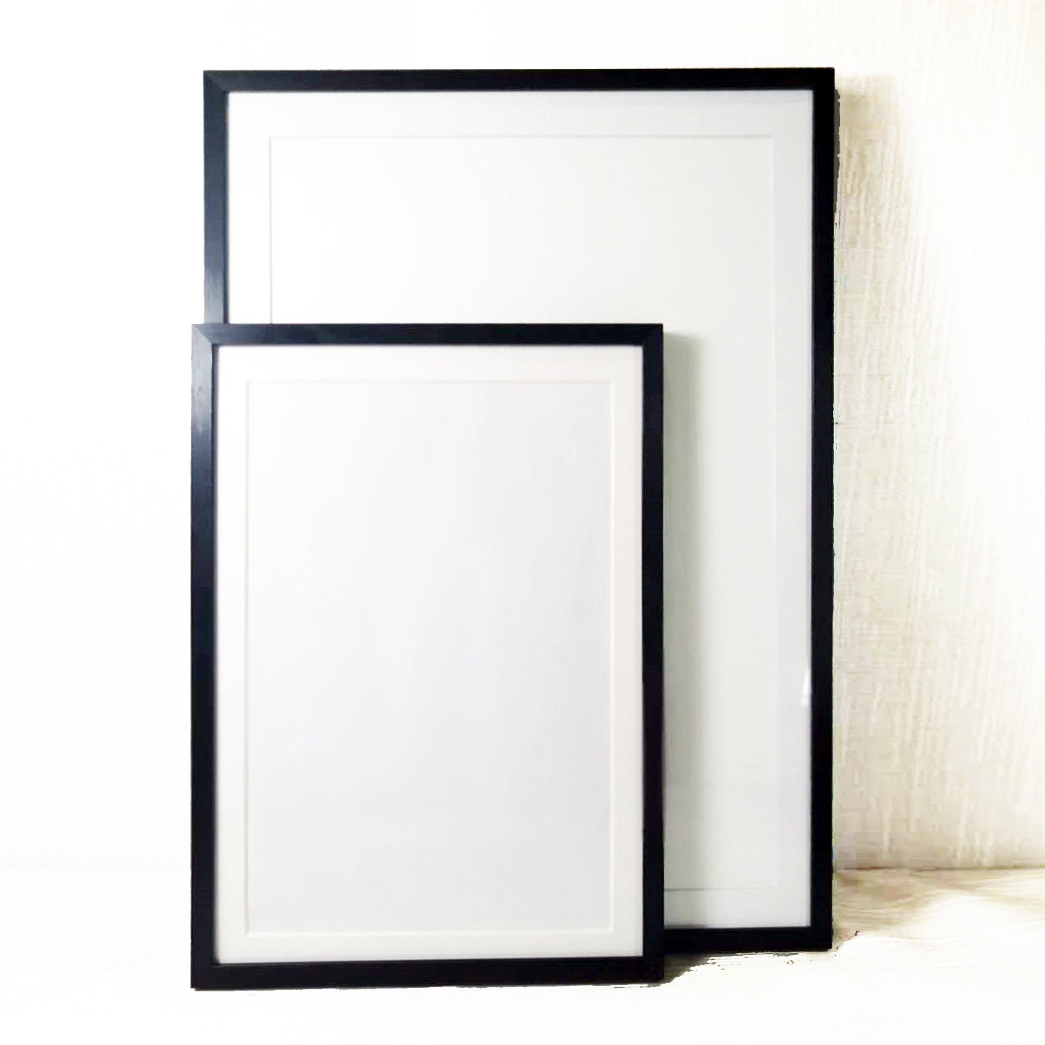 Aluminum poster frame A4 or A3 1 pcs with 2pcs matboard for Etsy