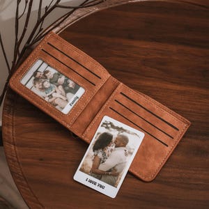 Personalizowane Akrylowe Karty Portfelowe Ze Zdjęciem, Niestandardowy Tekst Obrazu/Wkładki Portfelowe, Karta Portfelowa Ze Zdjęciem dla Kobiet, Prezent Rocznicowy, Prezent Urodzinowy Dla Niego