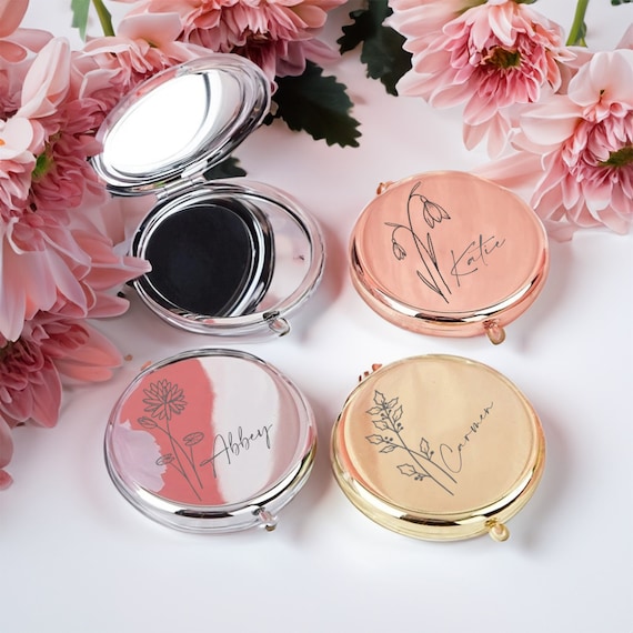 Custom Compact Mirror | Best Friend Birthday Gifts | Personalized Gifts for Women | Pocket Mirror | Valentines Day | Galentines Gifts