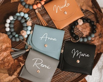 Bridesmaid Clutch ,Women Wristlet ,Beaded Keychain,Custom Wristlet,Personalized Makeup Bag