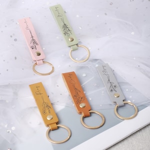 Llavero de cuero personalizado, llavero personalizado, llavero de cuero personalizado, llavero de coordenadas de longitud y latitud, el mejor regalo