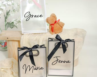 personalized luxury gift bags for bridesmaids gifts, weddings,bridal showers, groomsman gifts, birthday gift bags, bachelorette parties