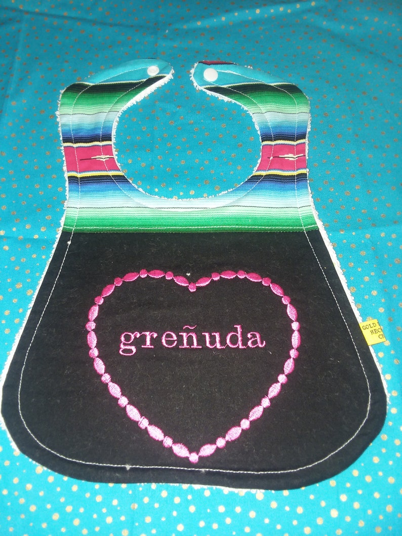 Grenuda Embroidered Toddler Bib Etsy
