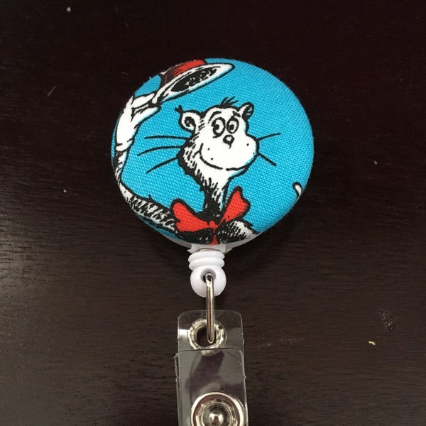 The Cat in the Hat Badge Reel ID Holder