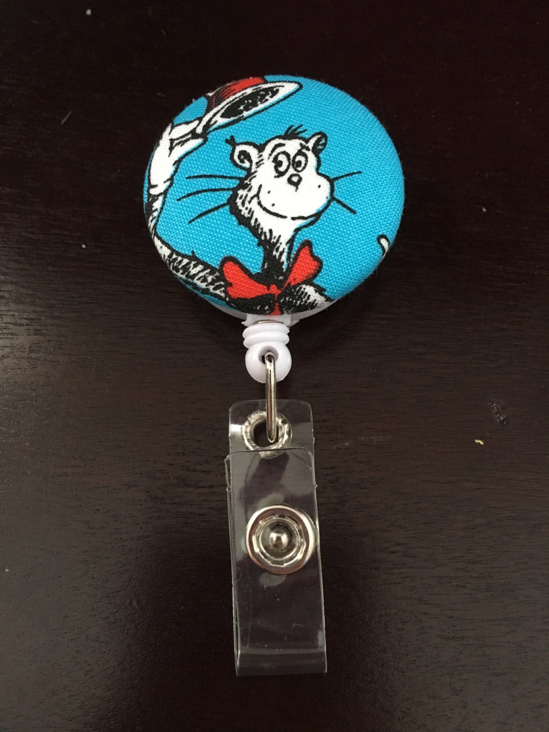 The Cat in The Hat Badge Reel ID Holder