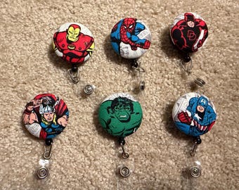 Super Hero Badge Reel ID Holder
