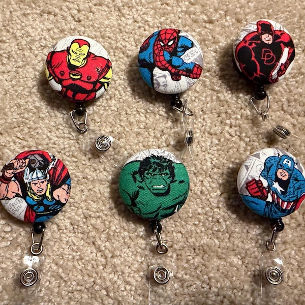 Super Hero Badge Reel ID Holder