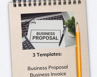 Minimalist Business Template Bundle: Proposal, Invoice, Receipt