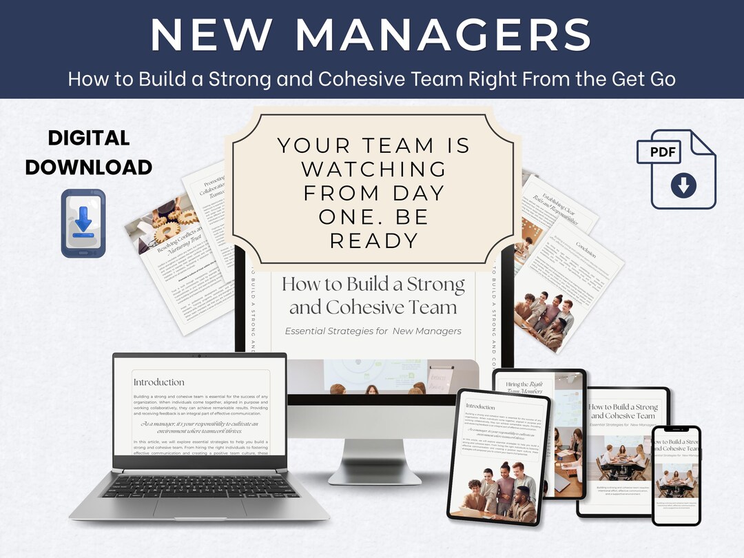 New Manager Guide Digital Download | Build a Strong Cohesive Team ...