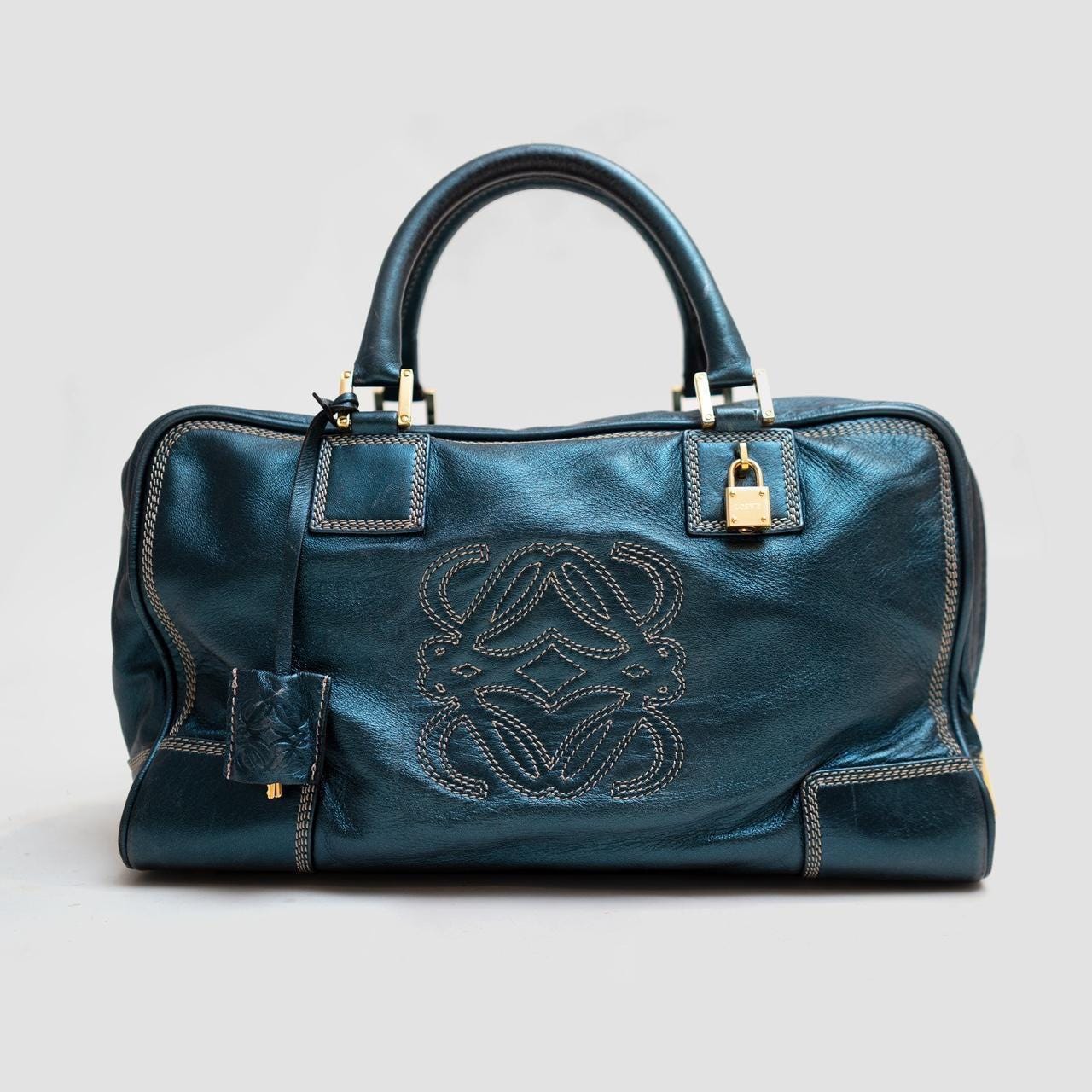 Blue Modalu Handbags MODALU Erin Tote Handbag – Blue Croc Hacker Case