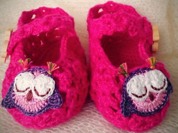 Very Sweet Crocheted Pink Baby Girl Cotton Booties/baby | Etsy