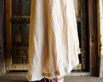 Natural Cotton Wrap Skirt for Women, Boho Maxi Skirt, Beach Cover Up, Cottagecore Clothing, Hippie Festival Skirt, Summer Vacation Outfit