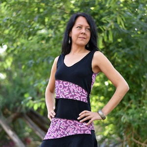 Asymmetrical Summer Dress: Soft Breathable Yoga Dress