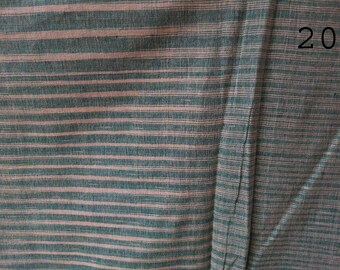 Khadi Cotton Fabrics by the Yard, Handwoven Natural Textile for Sewing & Crafts, Boho Sustainable Fabric