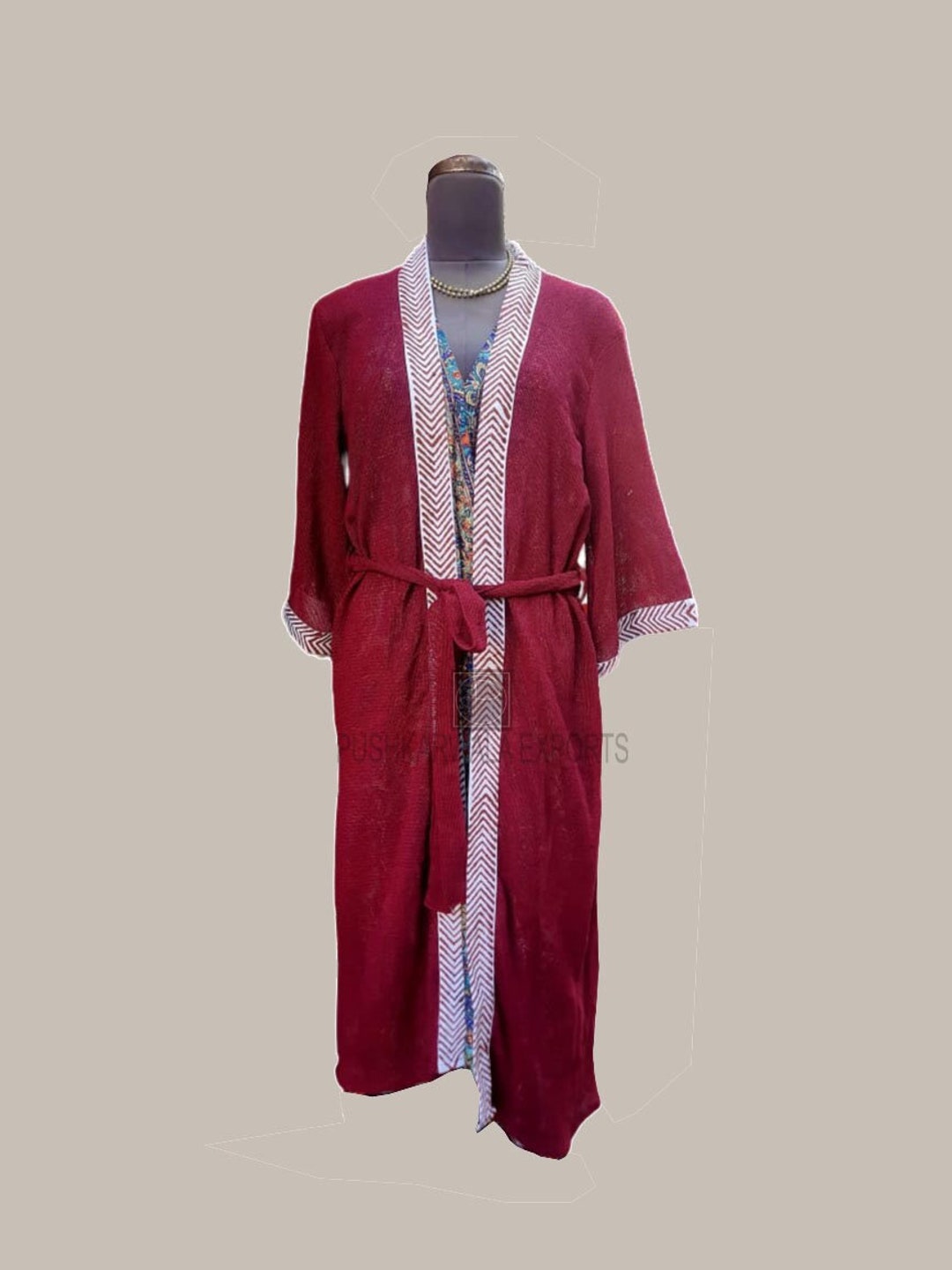 Long Kimono Cardigan, Bohemian Clothing, Elegant, Long Kimono, Cotton