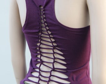 Festival Cut Top - braided to - Ideal for Yoga, Pixie Fashion, and Festival Fun
