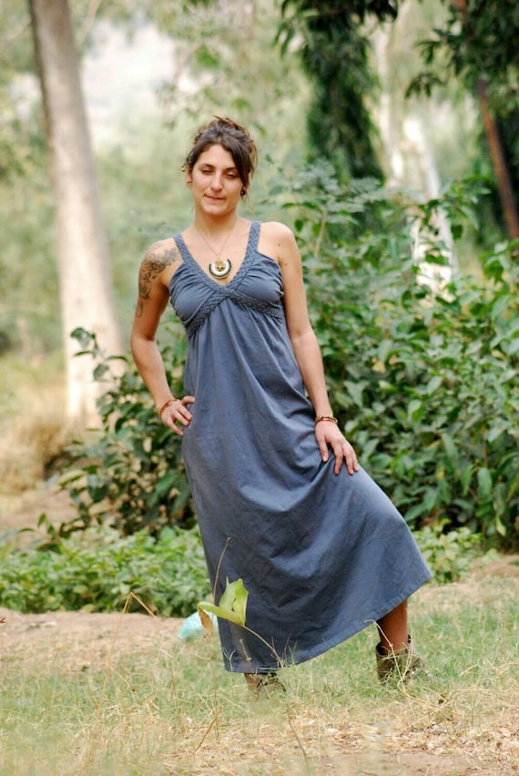 chinese dress ladies The Handloom Muse Braided Straps Dress