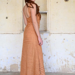 Beautiful simple open back dress...from khadi organic cotton image 2