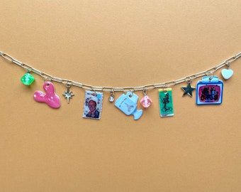 Retro Disney Charm Necklace | Gold and Dainty | Vintage Inspired Jewelry | Nostalgia Gift for Her