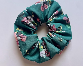 Disney Feminine Minnie Mouse in the Garden Scrunchie | Handmade Hair Accessory | Disney Hair Tie | Gift for Her