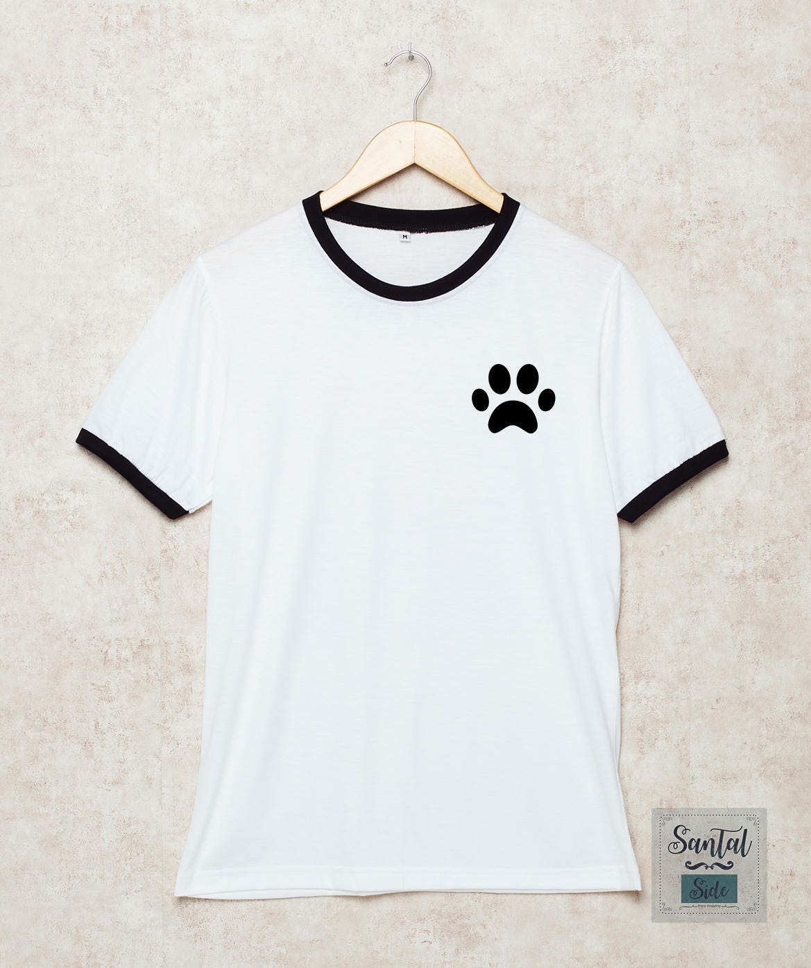 Paw Shirts Paw T Shirt Cat Shirt Dog Tshirt Pocket Etsy